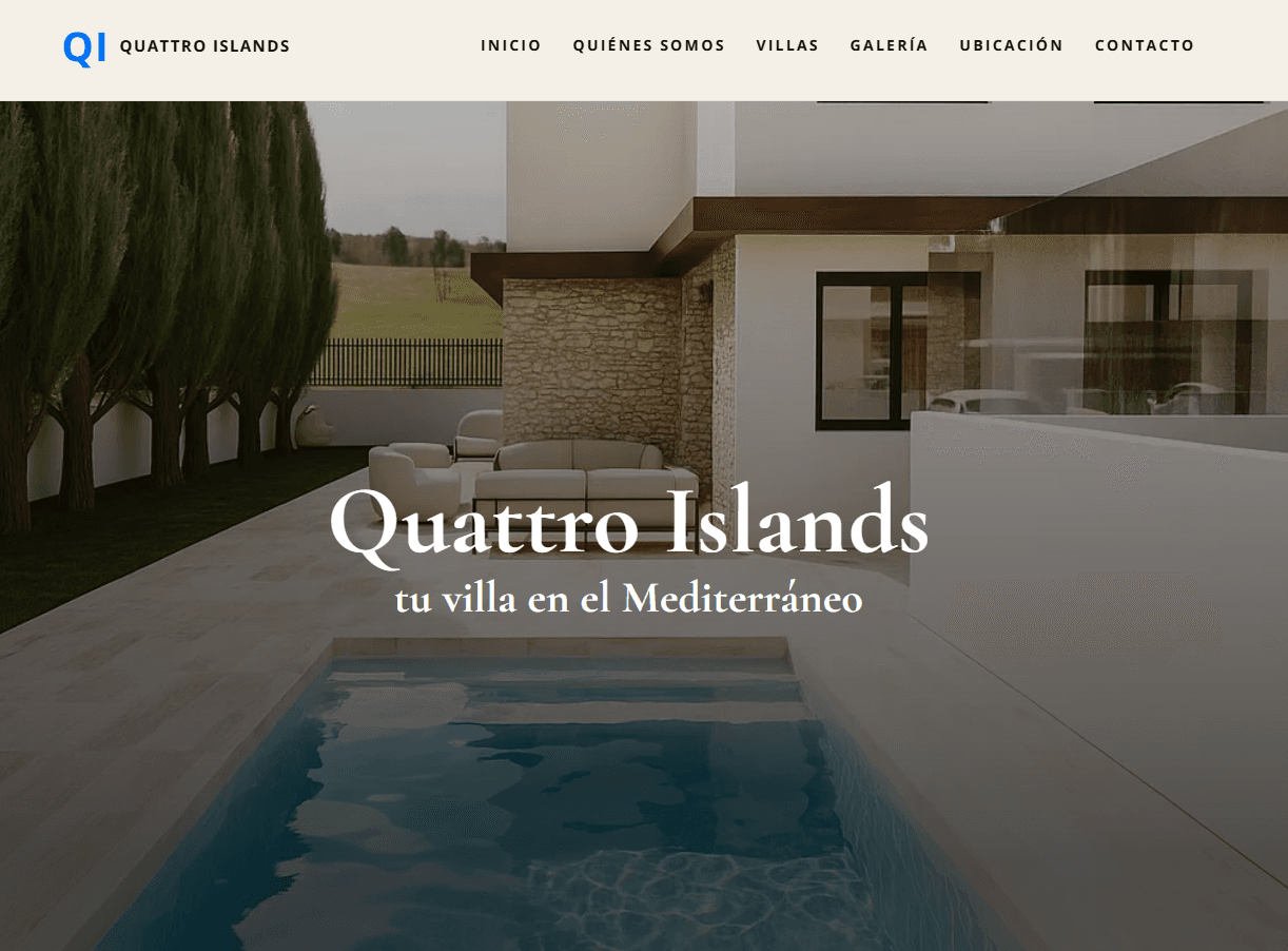 Proyecto digital Quattro Islands desarrollado por MUXEN STUDIO